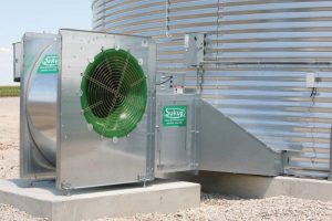 Centrifugal Fan and Heater on Bin